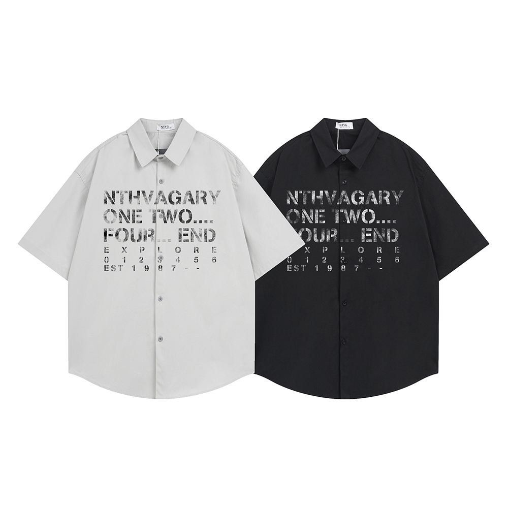 Street Fashion Reviews - Camisa Masculina de Manga Curta com