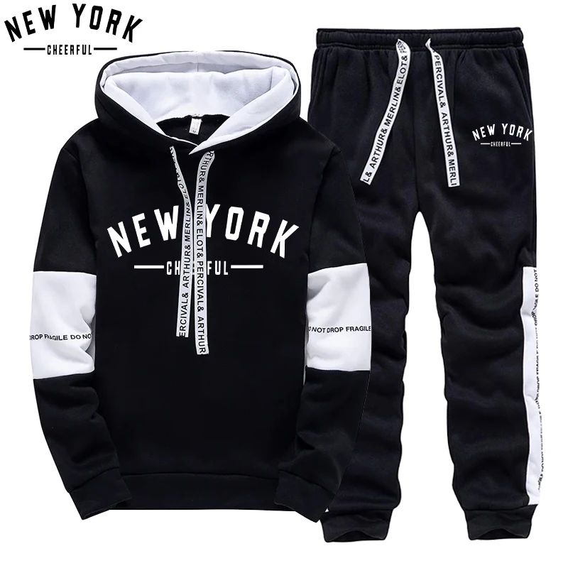 Street Fashion China - Conjunto Masculino/ Moletom com Capuz/ Calças