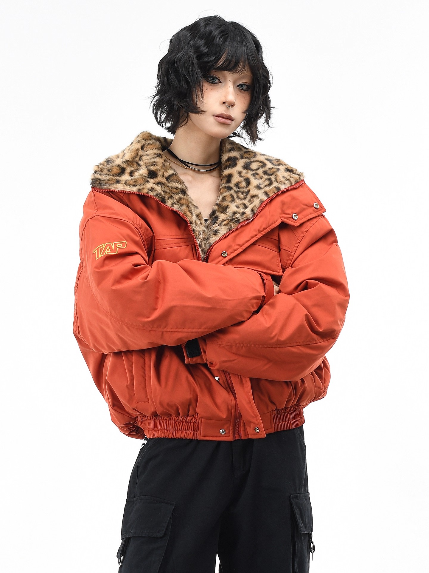Street Fashion Korean - Jaqueta Feminina de Inverno Estilo Americano