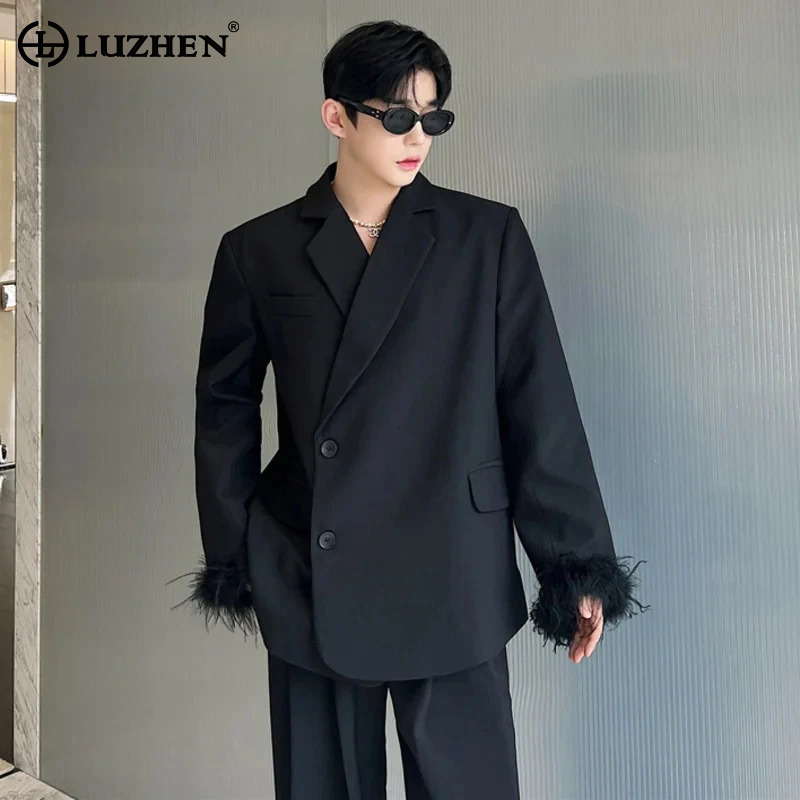 Street Fashion Reviews - Luzhen casaco de moda masculina pena