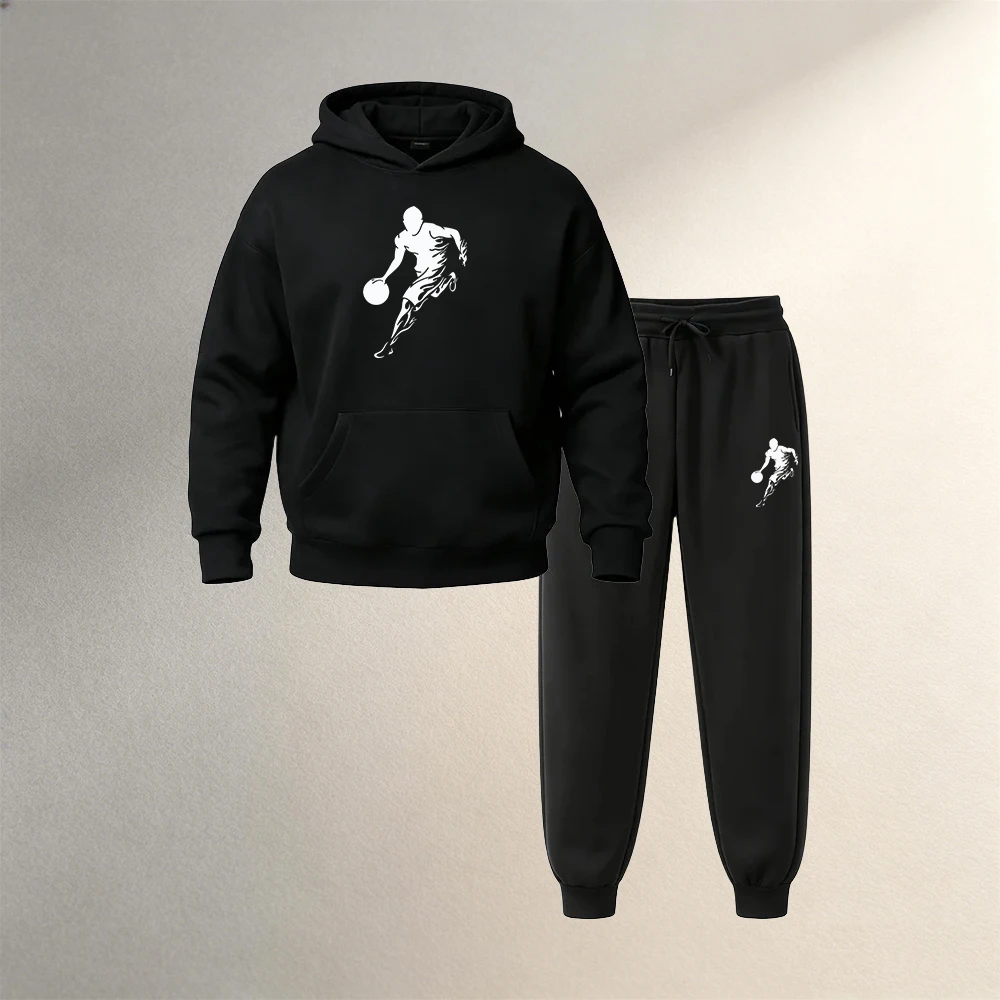 Street Fashion China - Conjunto de Roupas Masculinas com Moletom