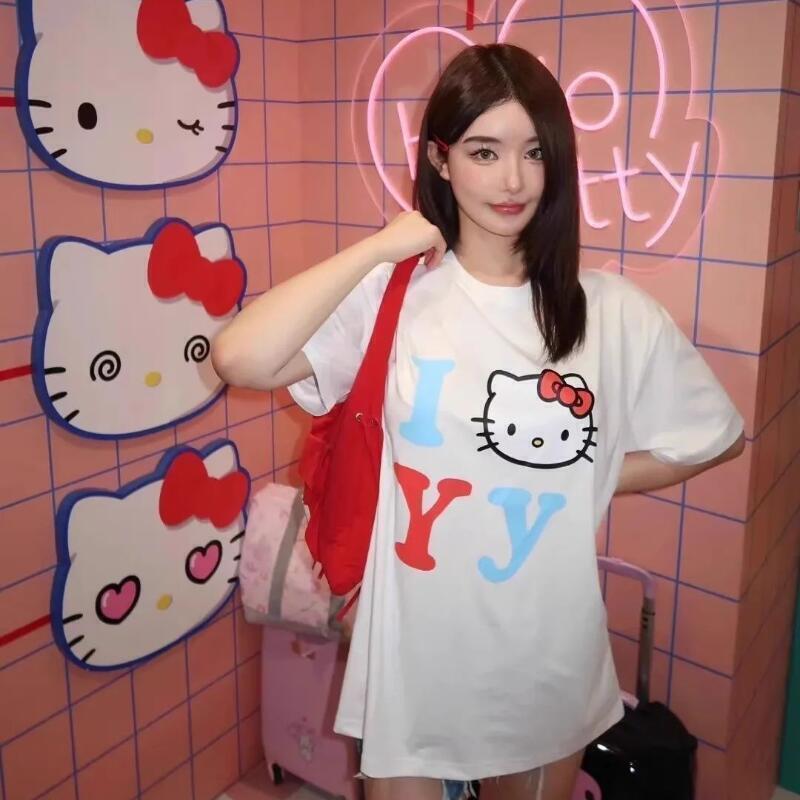Street Summer Fashion - Camiseta Unissex de Algodão Puro Sanrio