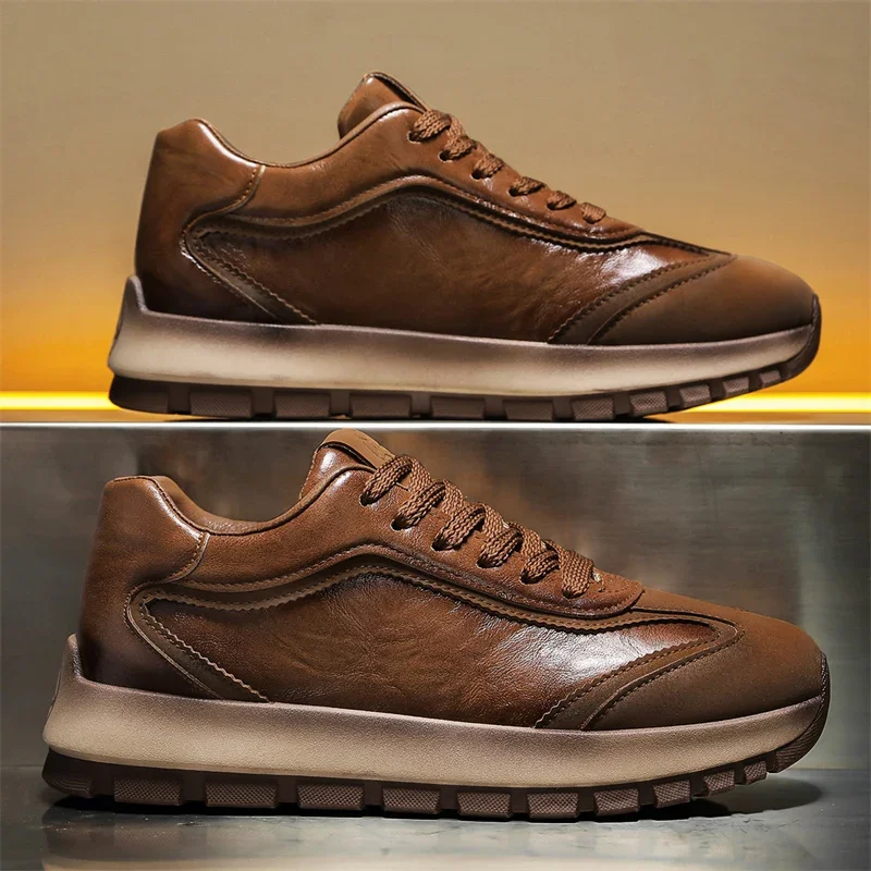 Street Fashion Korean - Tênis masculino de luxo todas as