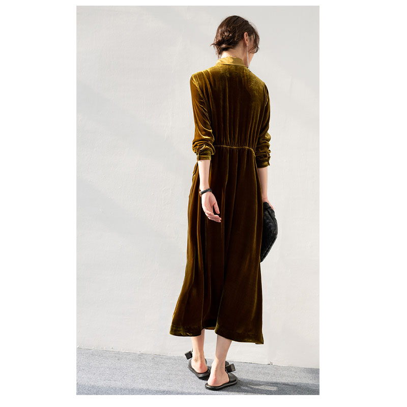 Vestido Feminino de Veludo de  - Street Fashion China avaliação e preço
