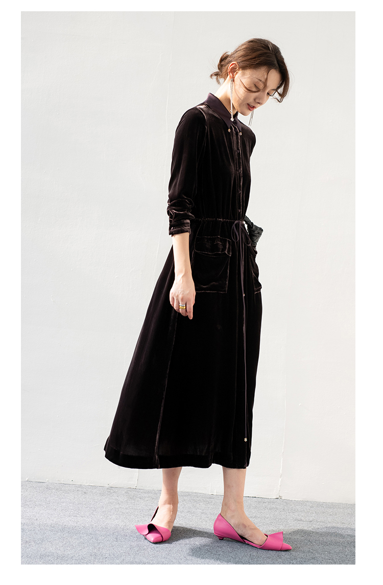 Vestido Feminino de Veludo de  - Street Fashion China avaliação e preço