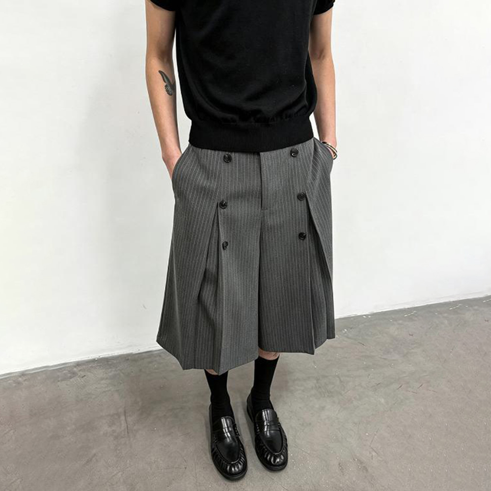Calças Capri Masculinas de Cor - Street Fashion Trends 2026 avaliação e preço