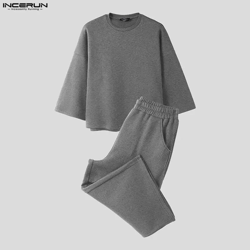 Conjuntos Masculinos INCERUN e - Street Summer Fashion avaliação e preço