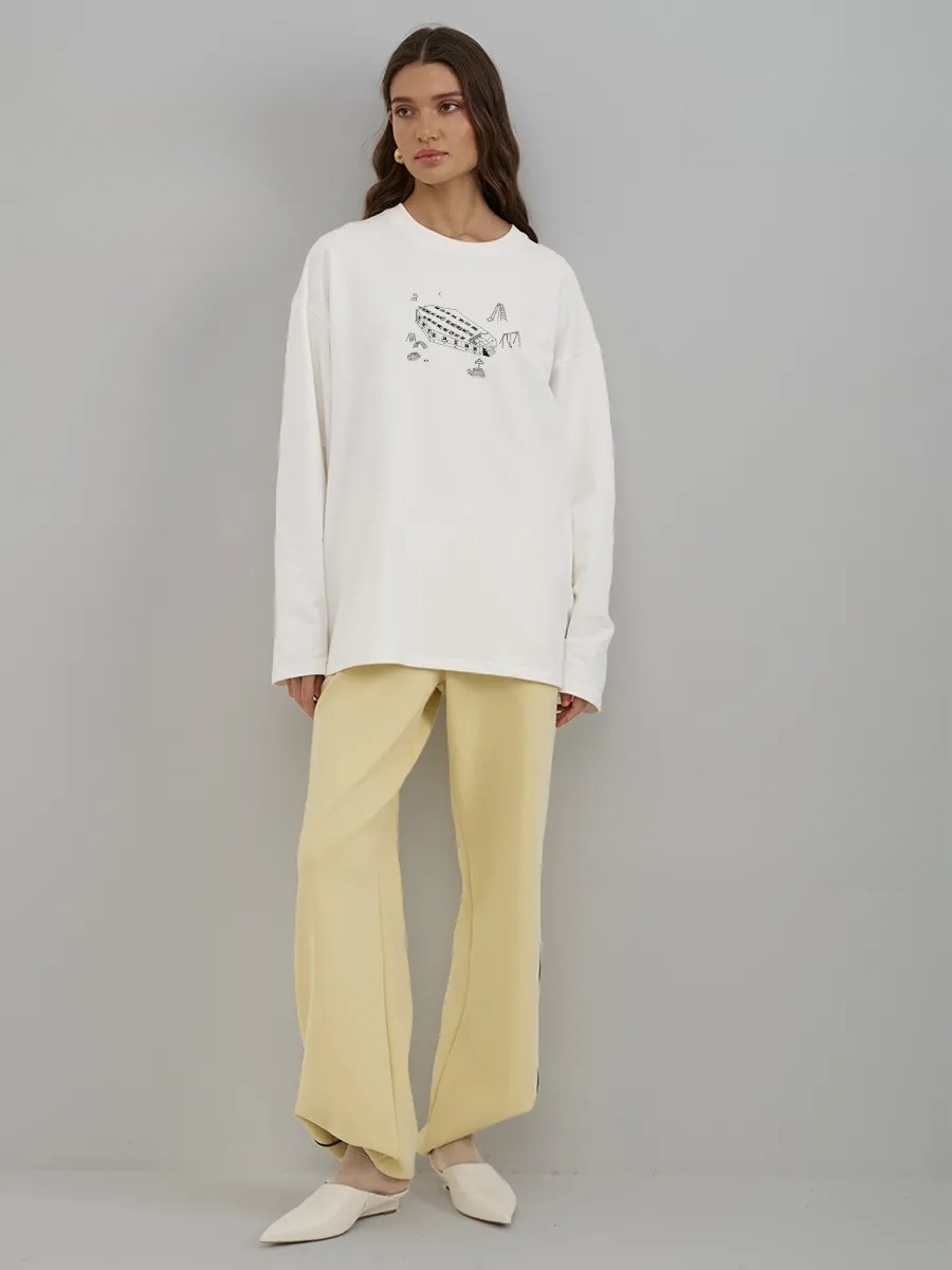 Camiseta feminina de algodão 1 - Longline Tee Oversized avaliação e preço