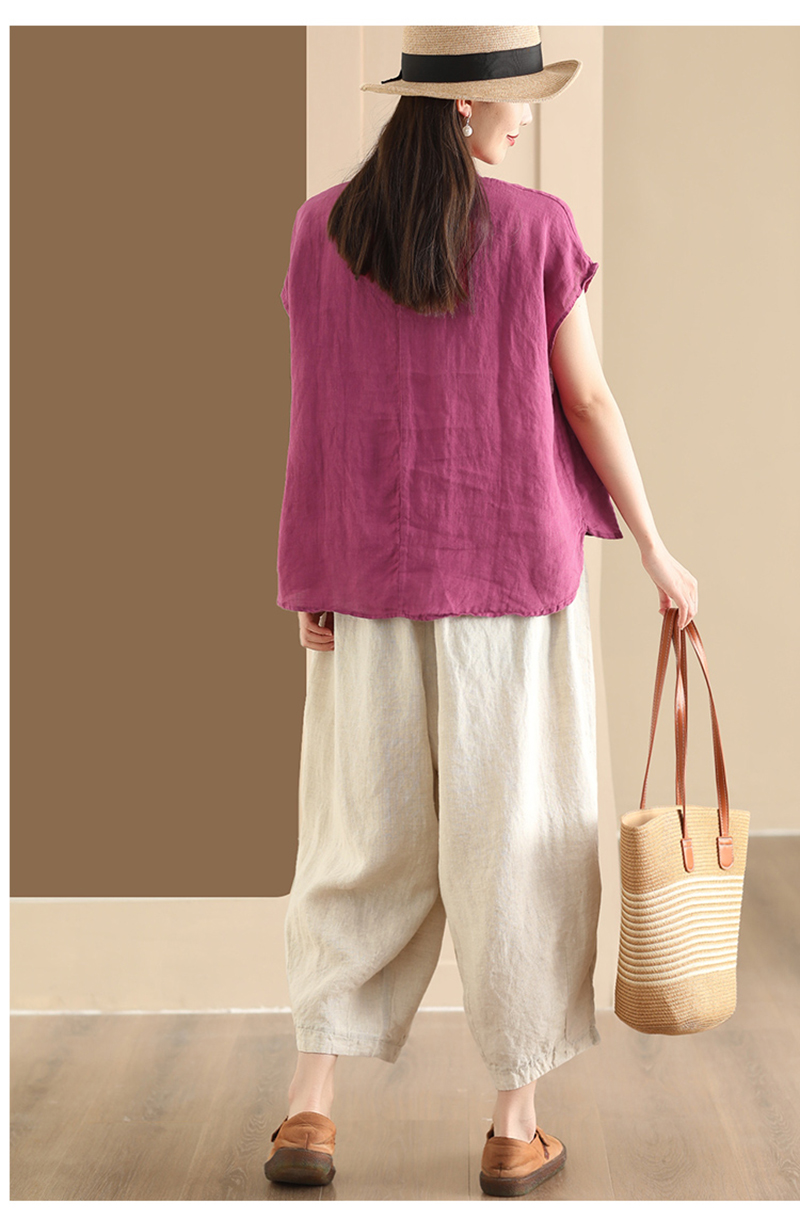 Camisa Feminina 100% Linho Nat - Street Fashion China avaliação e preço