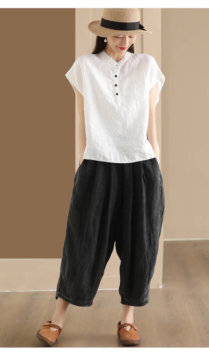 Camisa Feminina 100% Linho Nat - Street Fashion China avaliação e preço