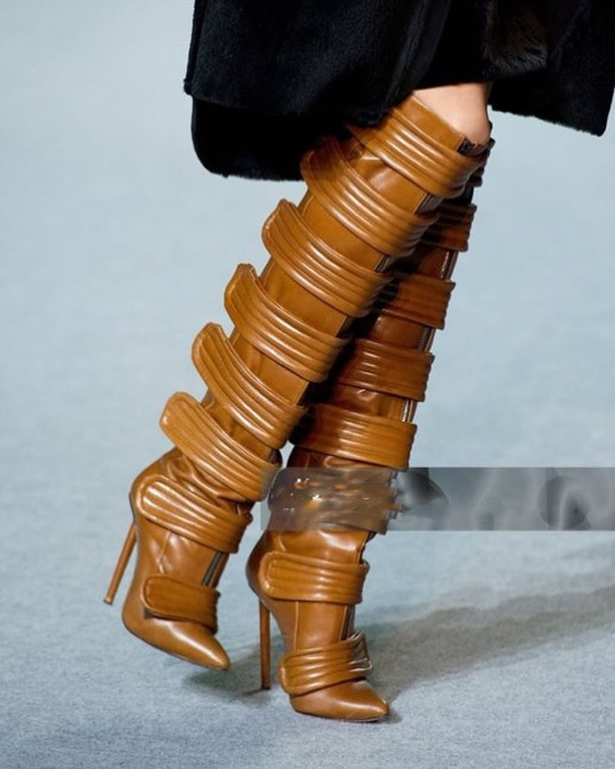 Botas de Salto Alto Modernas c - Street Fashion Rome avaliação e preço