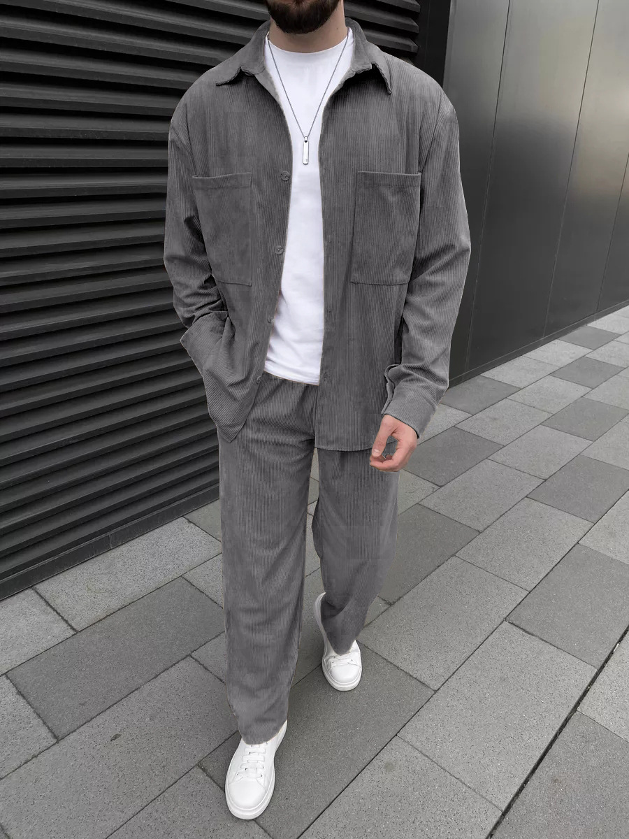 Conjunto Masculino de Corduroy - Street For Fashion avaliação e preço