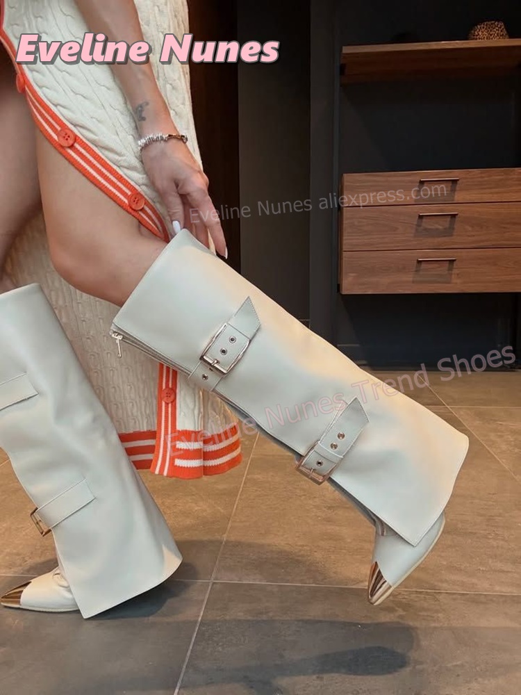 Botas Femininas Punk Western d - Street Fashion Trends 2026 avaliação e preço