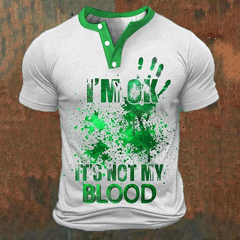 Camisetas Henley Masculinas co - Street Summer Fashion avaliação e preço